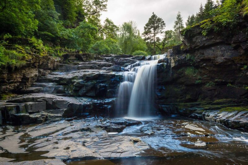 Waterfall At The Falls Of Clyde