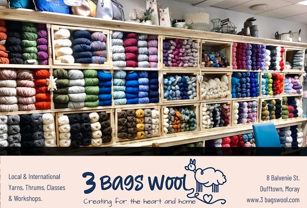 3 Bags Wool, Dufftown Wool & Tartan VisitScotland