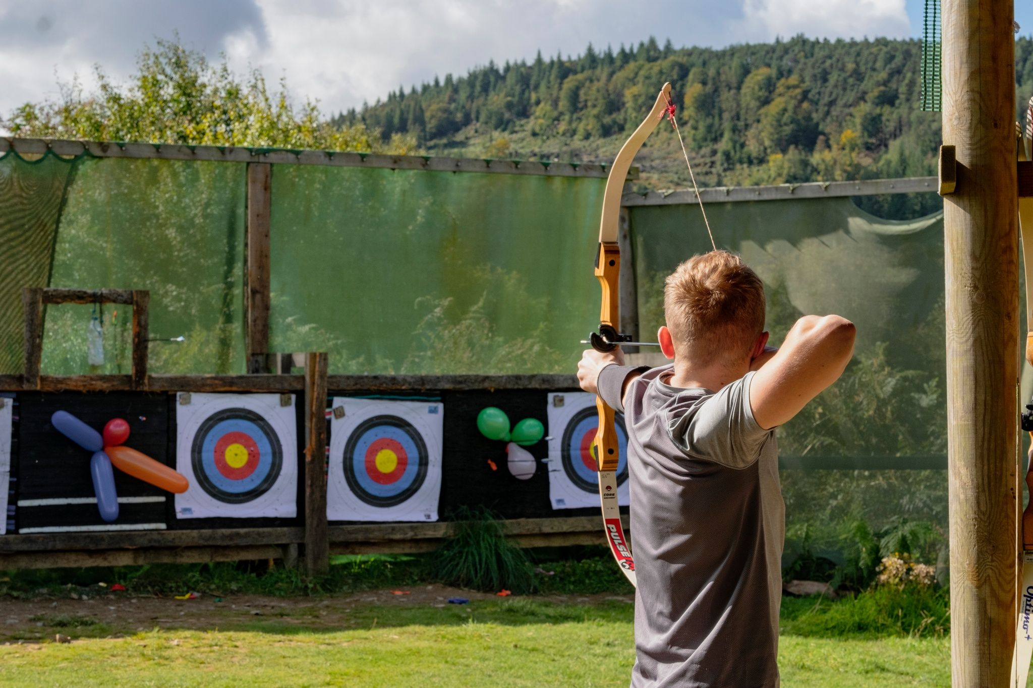 Archery at Galloway Activity centre on Loch Ken