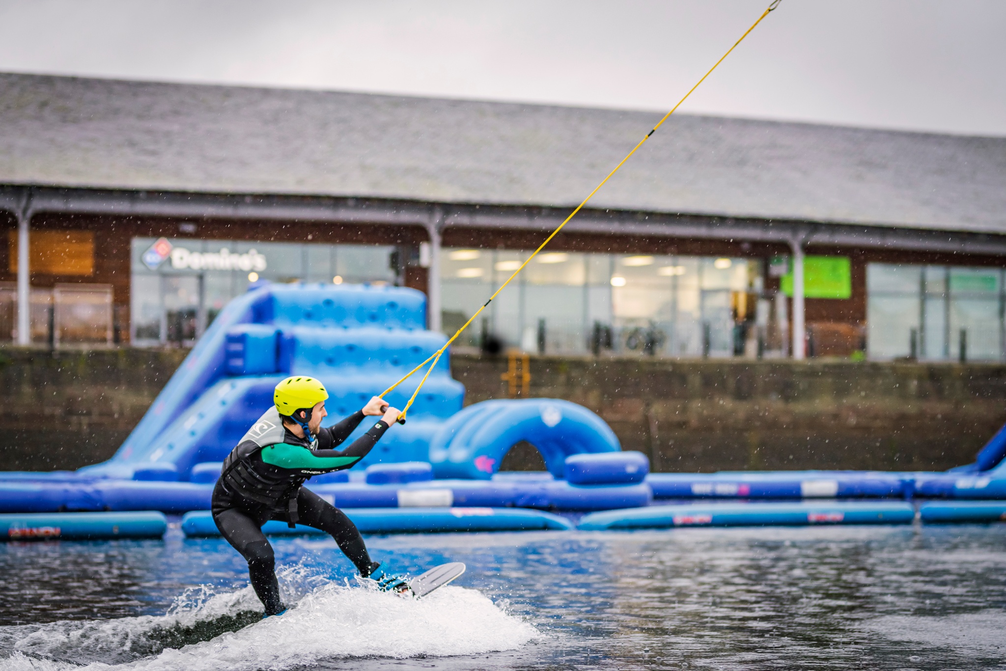 Wakeboarding at Wildshore Dundee, a water-sports centre in the heart of Dundee