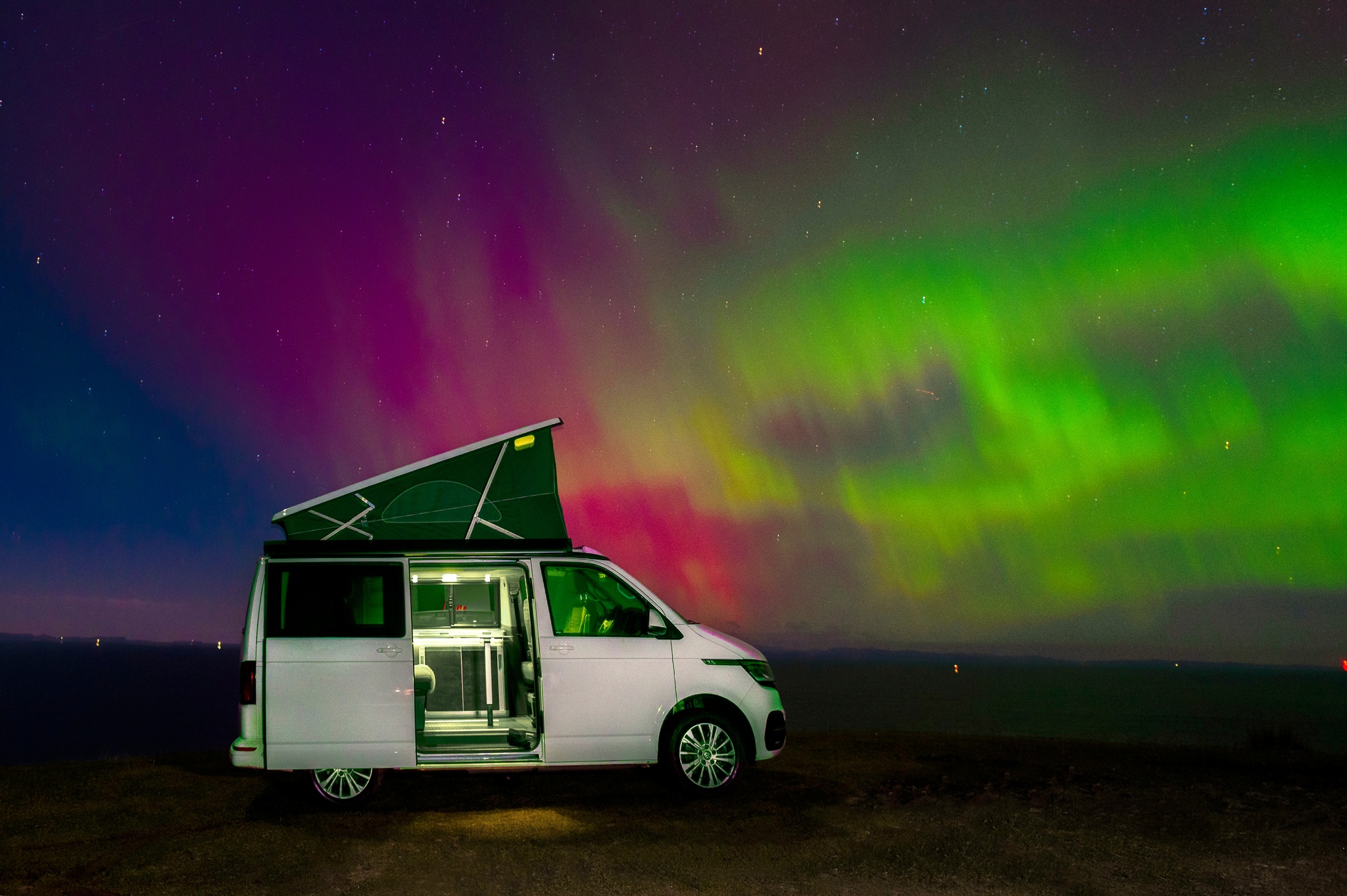 Northern Lights at Gairloch with Four Seasons Campers