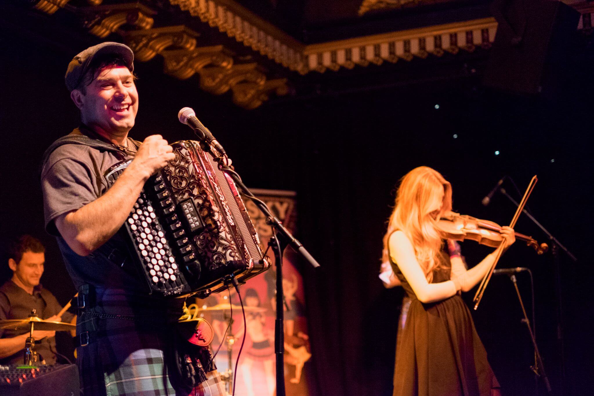 Musicians at the Whisky Kiss Ceilidh Experience