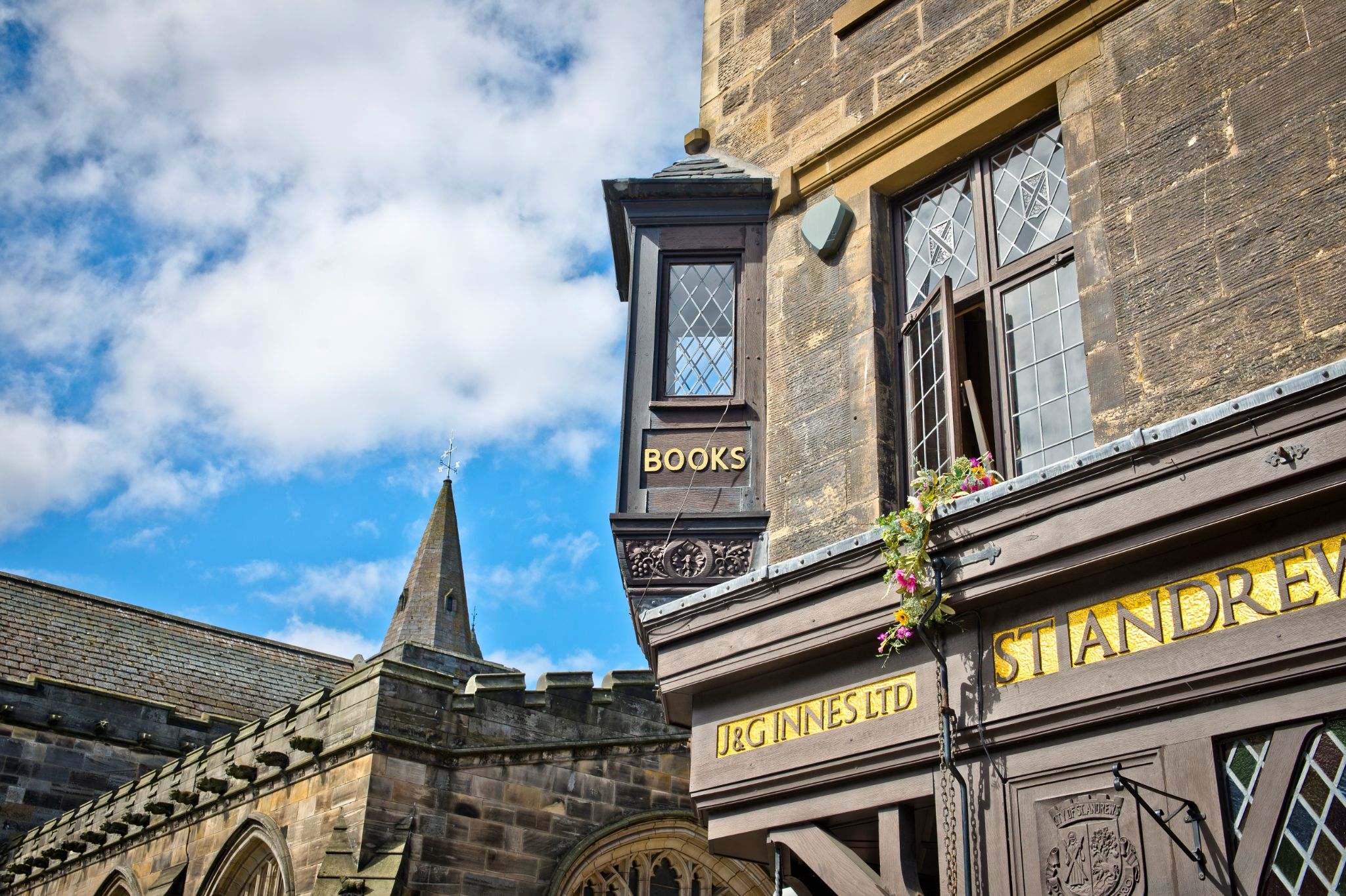 A book shop in St Andrews.