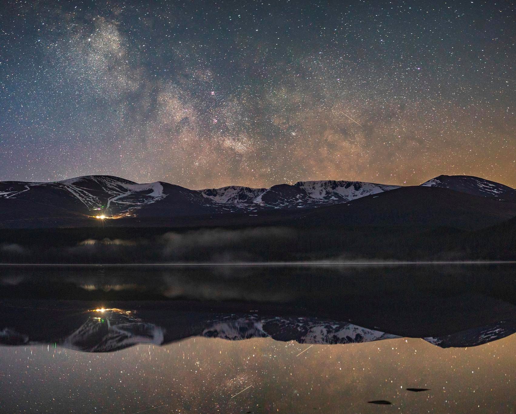 Dark skies over Loch Morlich