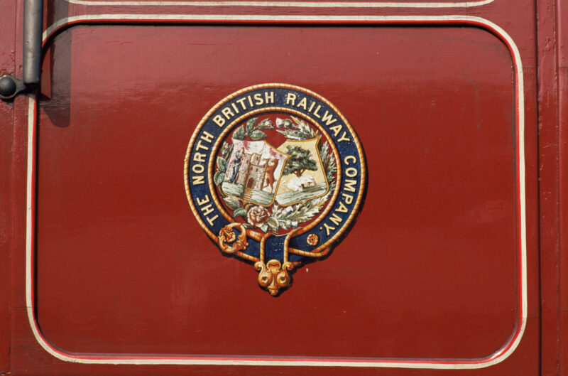 Detail Of The Logo On The Side Of One Of The Trains On The Boness And Kinneil Railway Falkirk