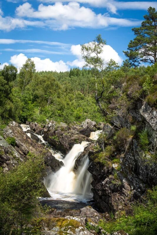 Rogie Falls Are A Series Of Waterfalls On The Black Water