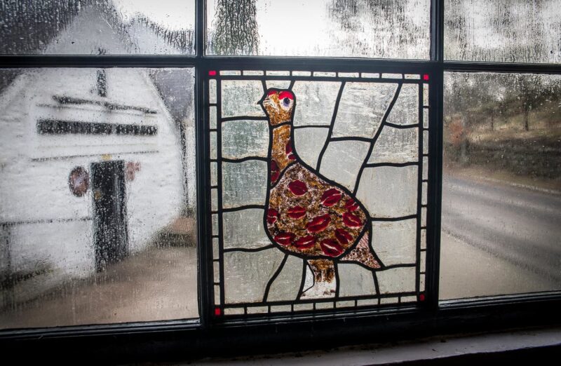 Stained Glass Window At The Famous Grouse Experience And Glenturret Distillery
