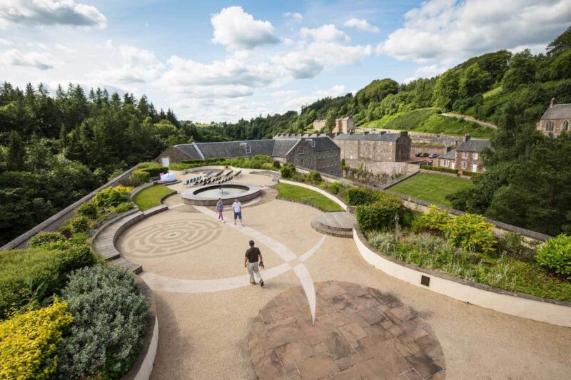 The Roof Garden At New Lanark Visitor Centre