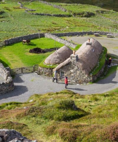 Looking down on the Blackhouse,