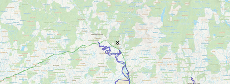 Map of Komplette Trail-Karte - Glasgow