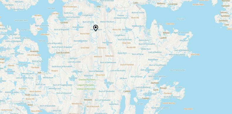 Map of Shetland UNESCO-Geopark