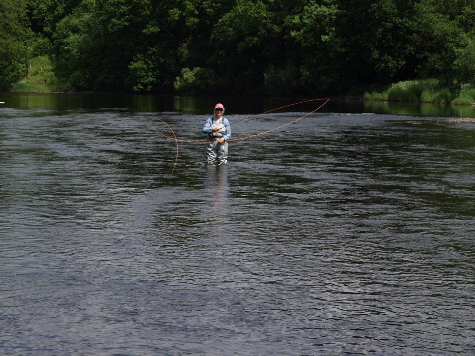 Damsel fly fishing
